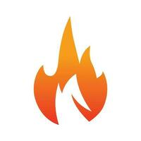 conception de vecteur de logo de flamme