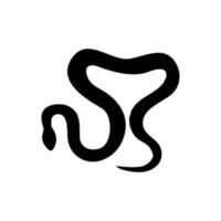 serpent icône vecteur. cobra illustration signe. anaconda symbole ou logo. vecteur