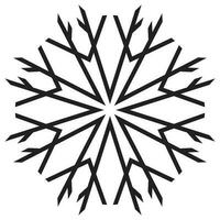 flocon de neige vecteur icône conception. cristal plat icône.