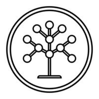 phylogénétique, arbre vecteur icône. élément de bio ingénierie illustration. mince ligne signe pour site Internet conception et développement, app développement. prime symbole.