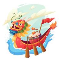 conception de festival de bateau dragon