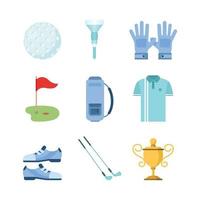 ensemble d & # 39; icônes de golf