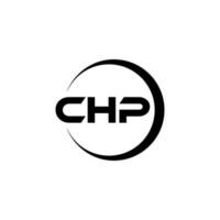 chp lettre logo conception dans illustration. vecteur logo, calligraphie dessins pour logo, affiche, invitation, etc.