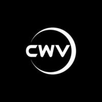 cwv lettre logo conception dans illustration. vecteur logo, calligraphie dessins pour logo, affiche, invitation, etc.