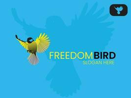 liberté oiseau logo pour Victor modèle vecteur