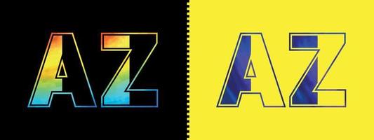 lettre az logo conception vecteur modèle. Créatif moderne luxueux logotype pour entreprise affaires identité