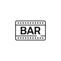 bar vecteur icône illustration