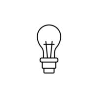 ampoule, invention, la créativité vecteur icône illustration