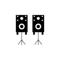karaoké, l'audio, haut-parleur vecteur icône illustration