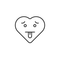 mal emoji vecteur icône illustration