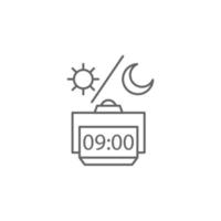 table horloge, temps la gestion vecteur icône illustration