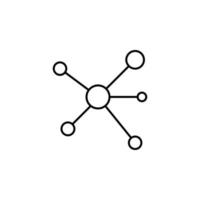 molécules vecteur icône illustration