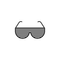 Roche des lunettes vecteur icône illustration