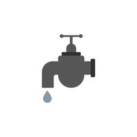 robinet, robinet, travail, l'eau vecteur icône illustration