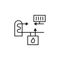 chauffage panneau, chauffage système vecteur icône illustration