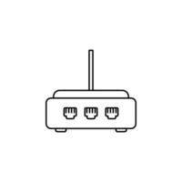 routeur ligne vecteur icône illustration