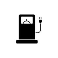 carburant, électricité, vert vecteur icône illustration