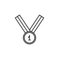 médaille vecteur icône illustration