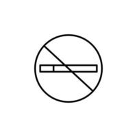 non fumeur, cigarette, échauffement, interdiction vecteur icône illustration