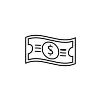 facture dollar vecteur icône illustration