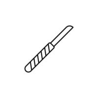 couteau ligne vecteur icône illustration