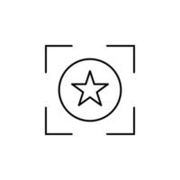 étoile, interface, taux vecteur icône illustration