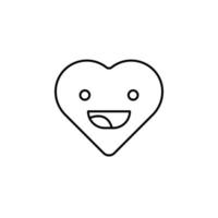 emoji content vecteur icône illustration