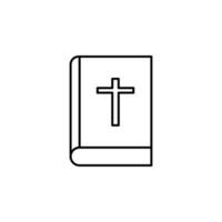 Bible, livre, Pâques vecteur icône illustration