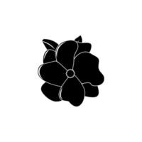 magnolia fleur vecteur icône illustration