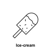 crème glacée vecteur icône illustration