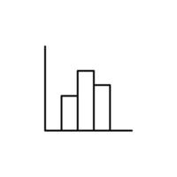 statistiques vecteur icône illustration