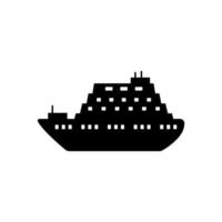 l'eau transport, croisière navire vecteur icône illustration