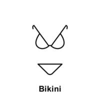 bikini vecteur icône illustration