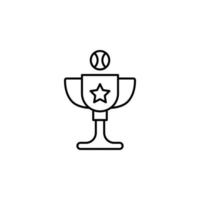 base-ball, trophée vecteur icône illustration
