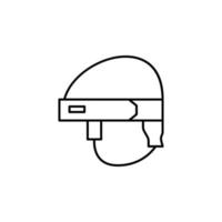 casque masque vecteur icône illustration