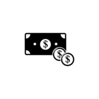 illustration d'icône de vecteur d'argent