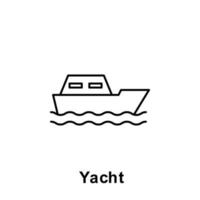 yacht vecteur icône illustration