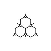 atomique structure, atomes, chimique formule vecteur icône illustration