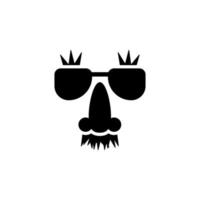 des lunettes et moustaches vecteur icône illustration