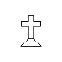 fête, Christian, croix, Pâques vecteur icône illustration