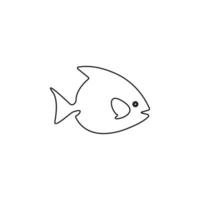 lunaire poisson vecteur icône illustration