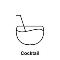 cocktail vecteur icône illustration