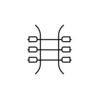 électricité, circuit vecteur icône illustration