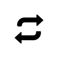 La Flèche la gauche droite vecteur icône illustration