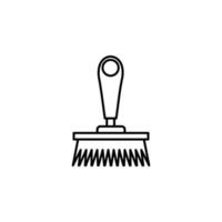 brosse, serpillière, scrubber vecteur icône illustration
