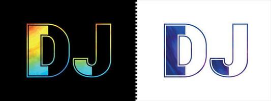 unique dj lettre logo icône vecteur modèle. prime élégant alphabet logo conception pour entreprise affaires