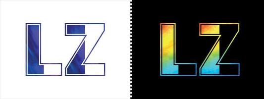 initiale lettre lz logo icône vecteur conception modèle. prime luxueux logotype pour entreprise affaires identité