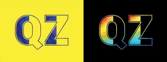 initiale lettre qz logo icône vecteur conception modèle. prime luxueux logotype pour entreprise affaires identité
