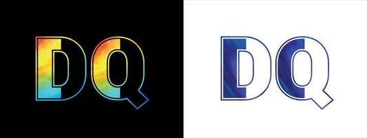 lettre dq logo conception vecteur modèle. Créatif moderne luxueux logotype pour entreprise affaires identité