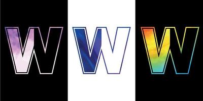 initiale lettre w logo icône vecteur conception modèle. prime luxueux logotype pour entreprise affaires identité